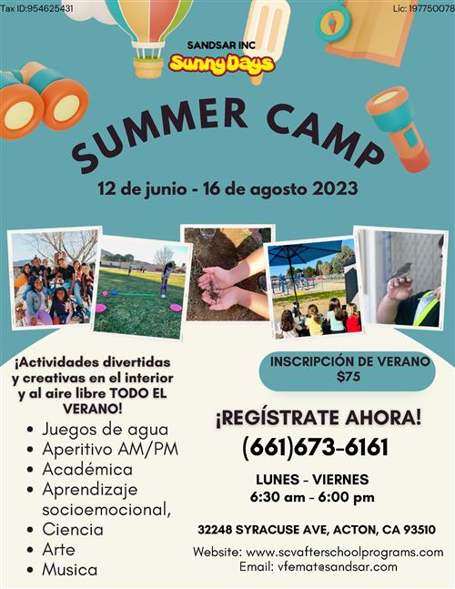 Summer Camp Spanish